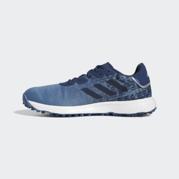 Adidas S2g Chaussures De Golf Sans Crampons Bleu Altéré