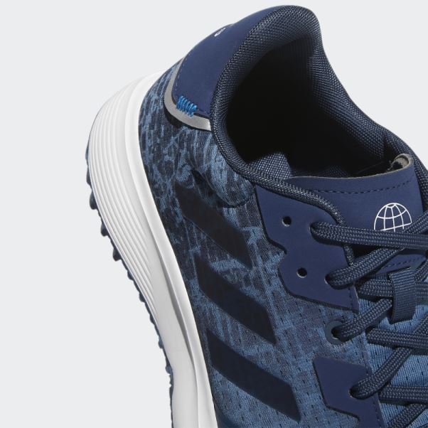 Adidas S2g Chaussures De Golf Sans Crampons Bleu Altéré