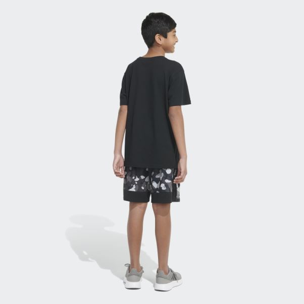 Short Adidas Core Camo Allover Print (taille Allongée) Noir
