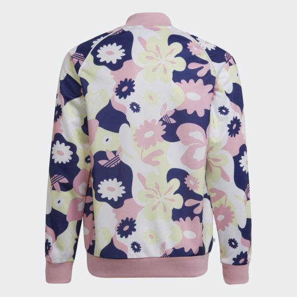 Adidas Allover Flower Print Sst Survêtement Blanc