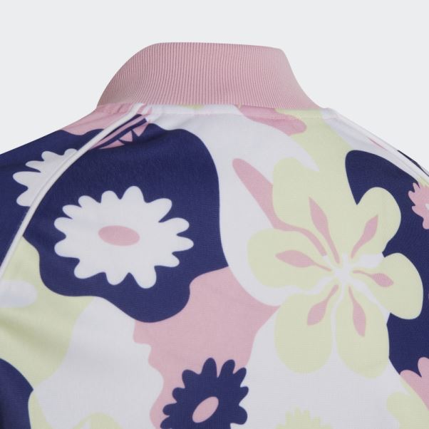 Adidas Allover Flower Print Sst Survêtement Blanc