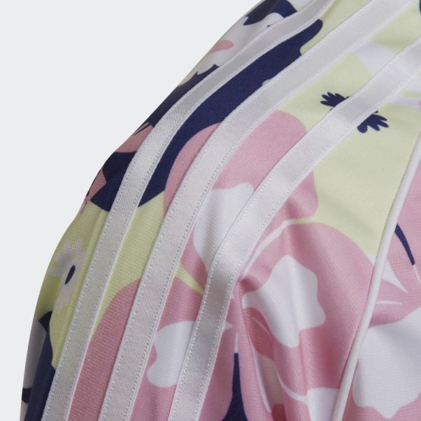 Adidas Allover Flower Print Sst Survêtement Blanc