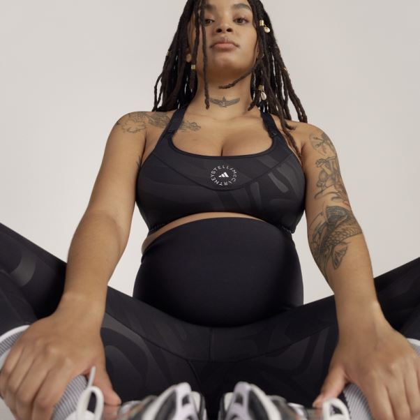 Adidas By Stella Mccartney Soutien-gorge D'allaitement De Maternité à Maintien élevé Mode Noir