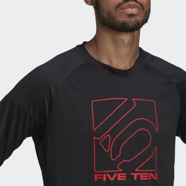Maillot Adidas Five Ten Manches Longues Noir