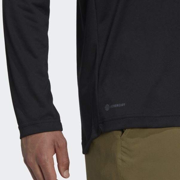 Maillot Adidas Five Ten Manches Longues Noir