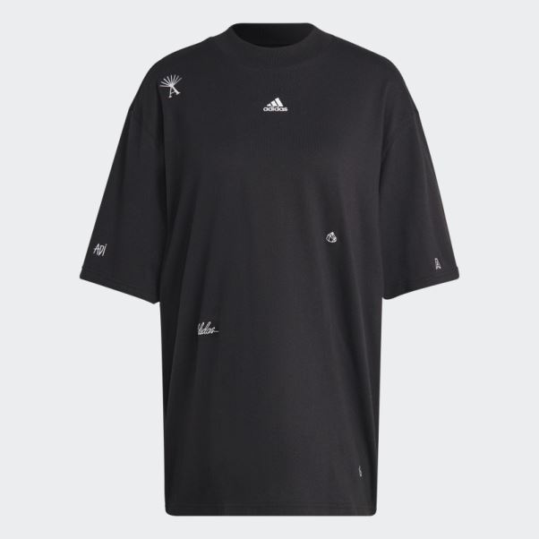 T-shirt Copain Adidas Avec Graphisme Inspiré Des Cristaux De Guérison Noir