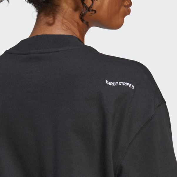 T-shirt Copain Adidas Avec Graphisme Inspiré Des Cristaux De Guérison Noir