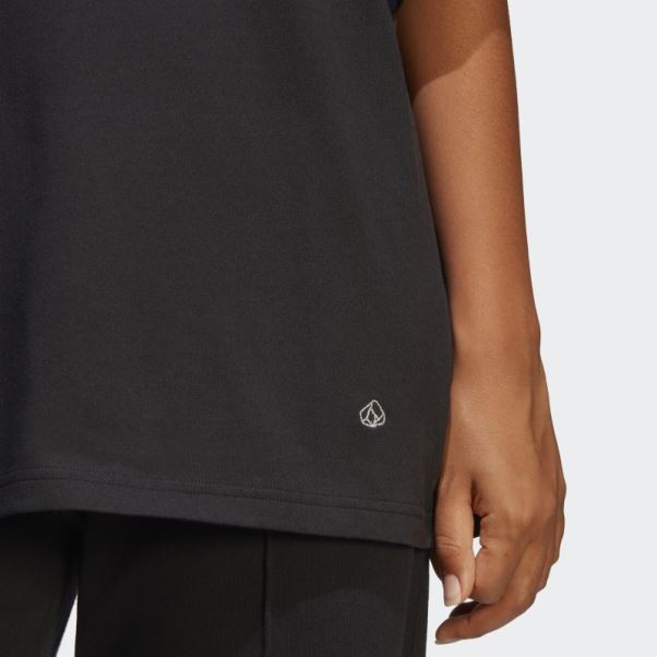T-shirt Copain Adidas Avec Graphisme Inspiré Des Cristaux De Guérison Noir