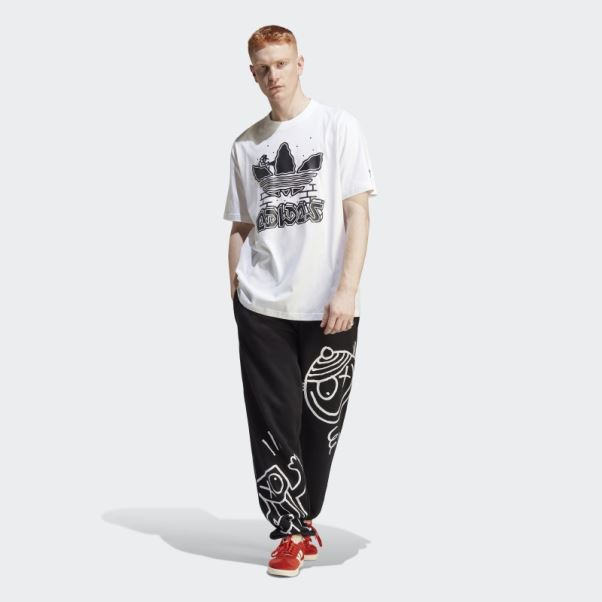 T-shirt Blanc Graphique Hack The Elite Adidas