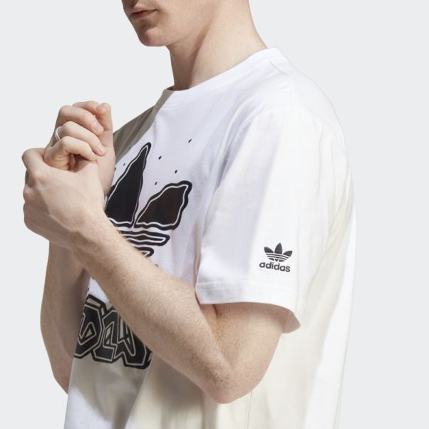 T-shirt Blanc Graphique Hack The Elite Adidas