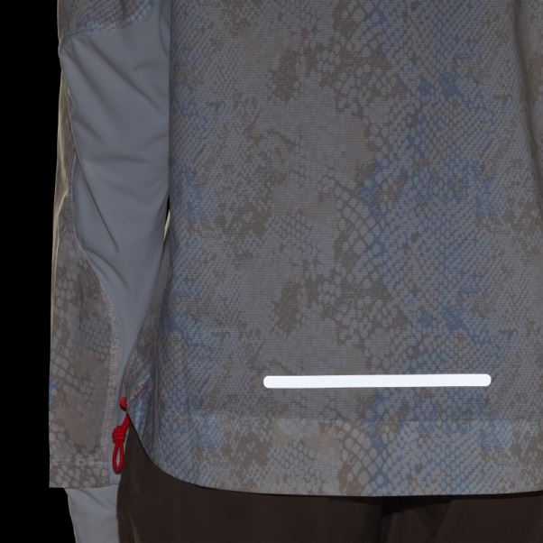 Adidas Veste De Course Rapide Iteration Blanche