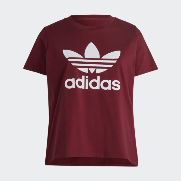 T-shirt Trèfle Adidas Adicolor Classics Rouge (grande Taille)