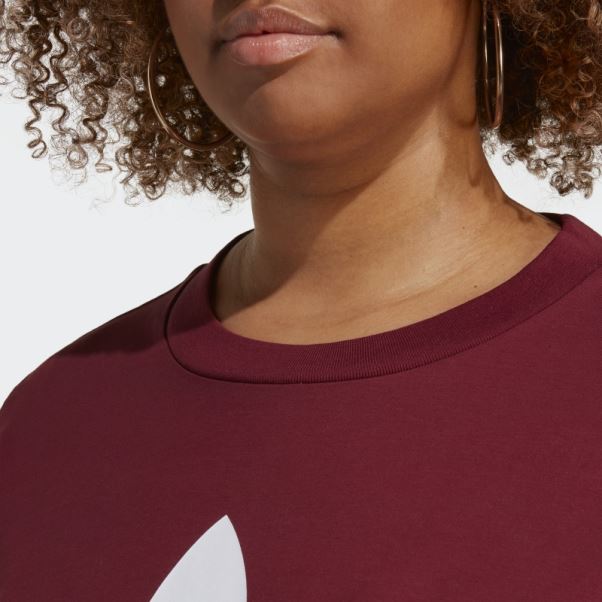 T-shirt Trèfle Adidas Adicolor Classics Rouge (grande Taille)
