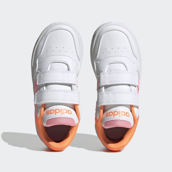 Adidas Hoops Lifestyle Basket-ball Chaussures Auto-agrippantes Faisceau Rose