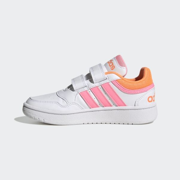 Adidas Hoops Lifestyle Basket-ball Chaussures Auto-agrippantes Faisceau Rose