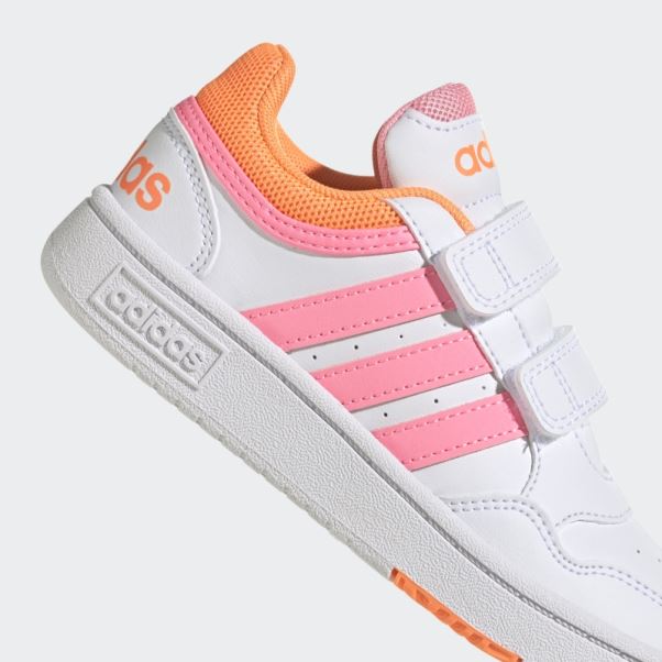 Adidas Hoops Lifestyle Basket-ball Chaussures Auto-agrippantes Faisceau Rose
