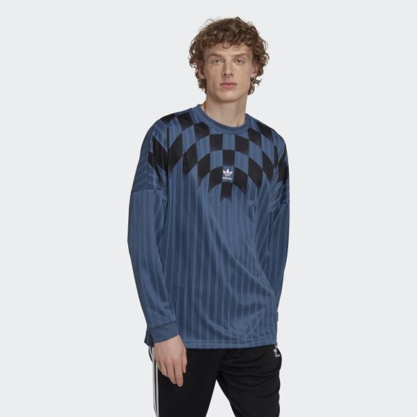 Maillot Adidas Rekive Graphique à Manches Longues Acier