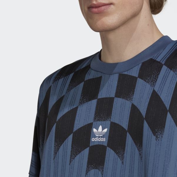 Maillot Adidas Rekive Graphique à Manches Longues Acier