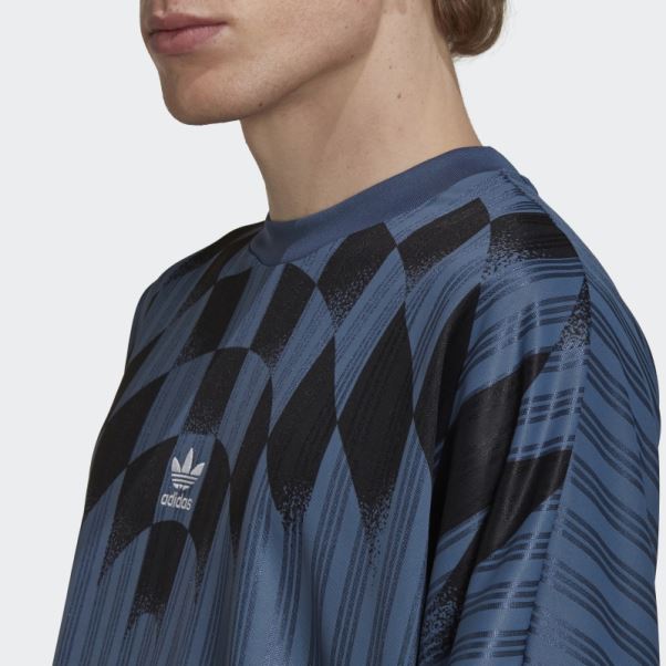 Maillot Adidas Rekive Graphique à Manches Longues Acier