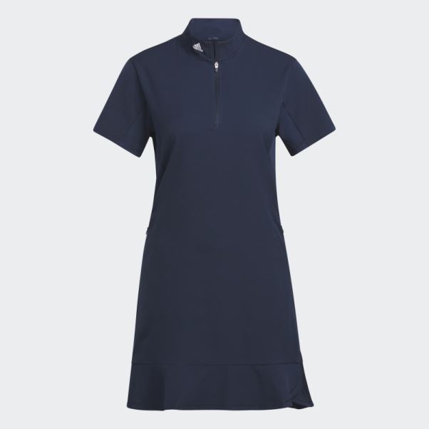 Adidas Robe à Volants Bleu Marine Mode