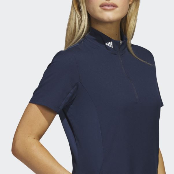 Adidas Robe à Volants Bleu Marine Mode