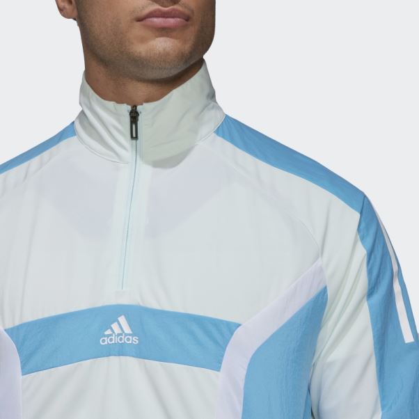 Adidas Top D'entraînement Quart De Zip Ice Menthe