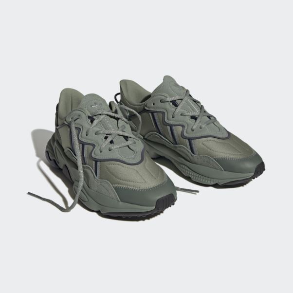 Ozweego Chaussures Vert Argent Adidas