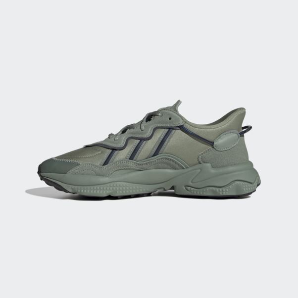 Ozweego Chaussures Vert Argent Adidas