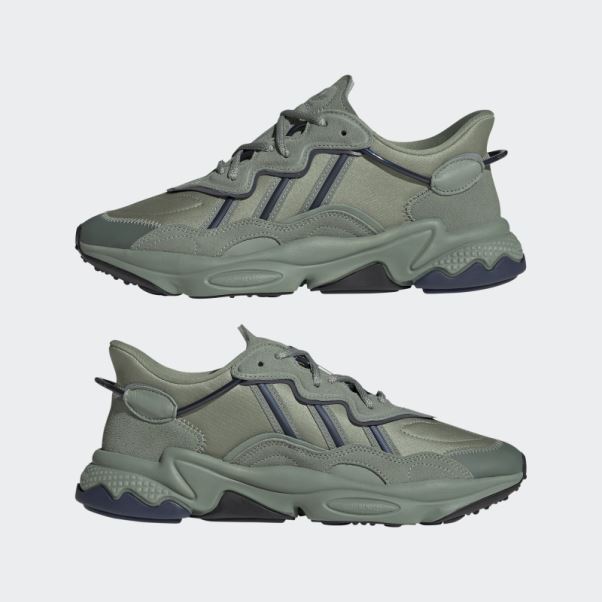 Ozweego Chaussures Vert Argent Adidas