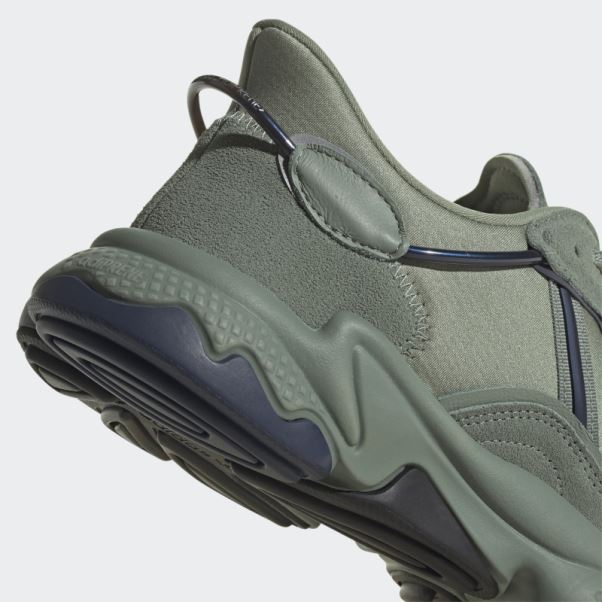 Ozweego Chaussures Vert Argent Adidas