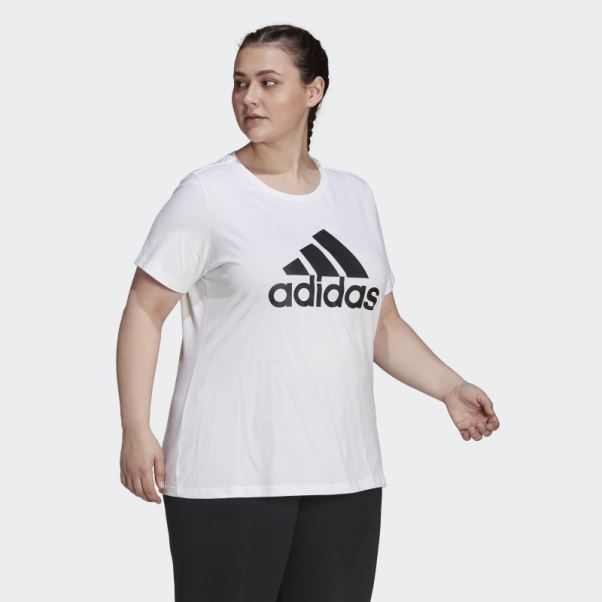 T-shirt Logo Essentials (taille Plus) Adidas Blanc