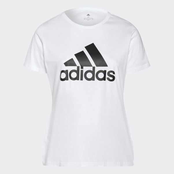 T-shirt Logo Essentials (taille Plus) Adidas Blanc