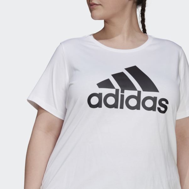 T-shirt Logo Essentials (taille Plus) Adidas Blanc