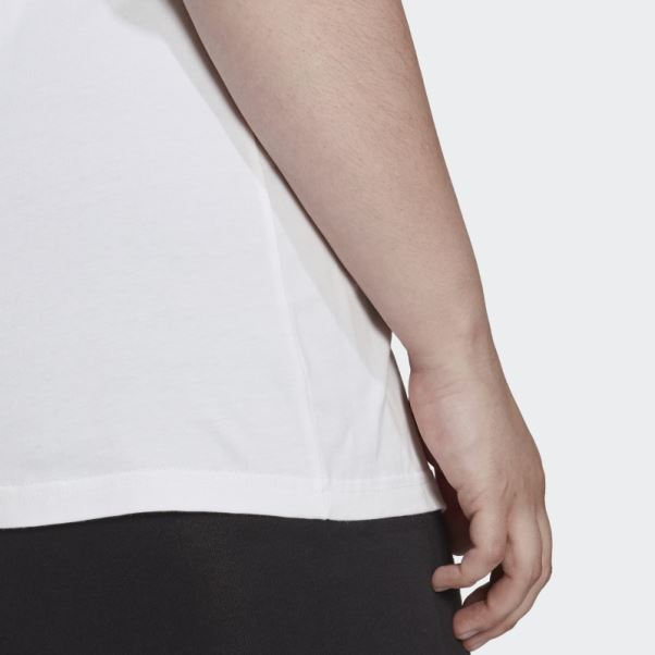 T-shirt Logo Essentials (taille Plus) Adidas Blanc
