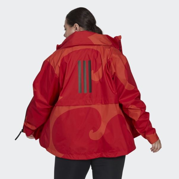Veste Marimekko Traveer Rain.rdy (grande Taille) Adidas Orange
