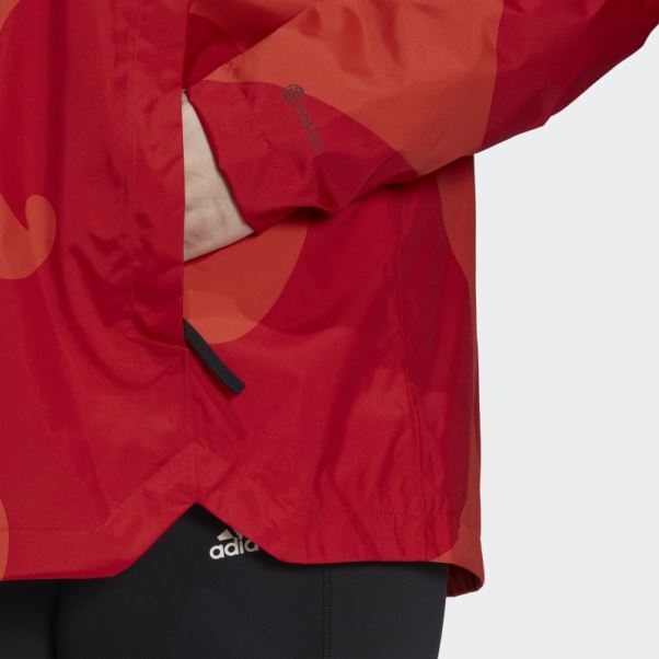 Veste Marimekko Traveer Rain.rdy (grande Taille) Adidas Orange