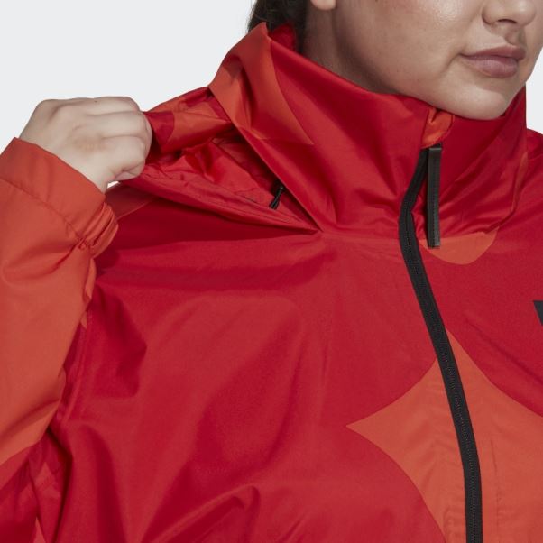 Veste Marimekko Traveer Rain.rdy (grande Taille) Adidas Orange