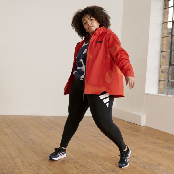 Veste Marimekko Traveer Rain.rdy (grande Taille) Adidas Orange