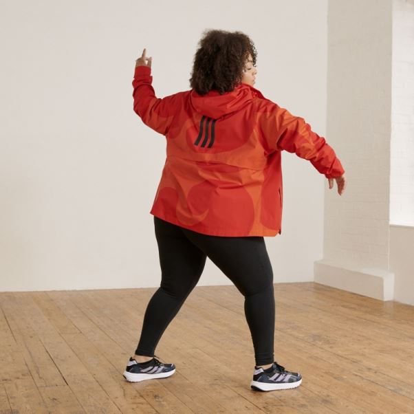 Veste Marimekko Traveer Rain.rdy (grande Taille) Adidas Orange