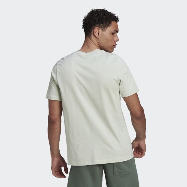 T-shirt Essentials Gros Logo Vert Adidas