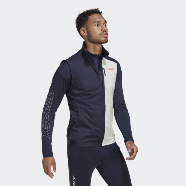 Fashion Adidas Terrex Xperior Cross-country Ski Soft Shell Gilet Vert