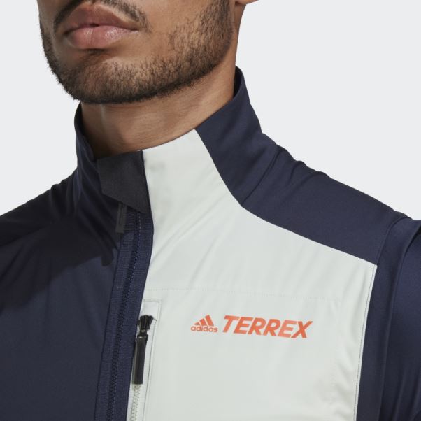Fashion Adidas Terrex Xperior Cross-country Ski Soft Shell Gilet Vert
