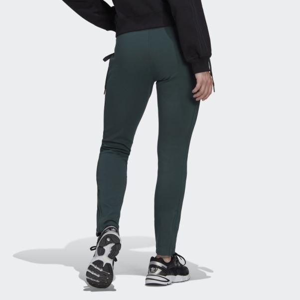 Pantalon Slim à Lacets Always Original Vert Minéral Adidas