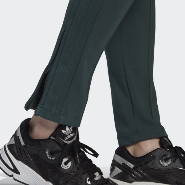Pantalon Slim à Lacets Always Original Vert Minéral Adidas