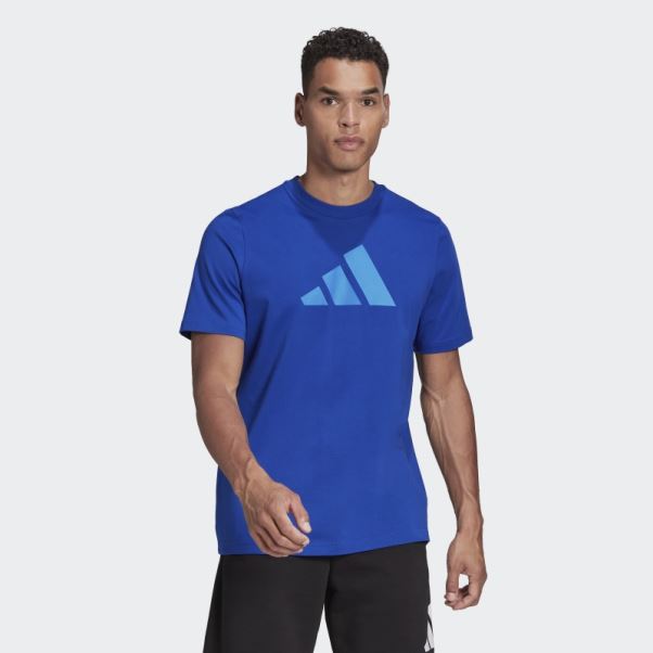 Future Icon Logo Tee Bleu Royal Adidas