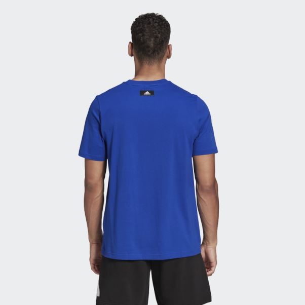 Future Icon Logo Tee Bleu Royal Adidas