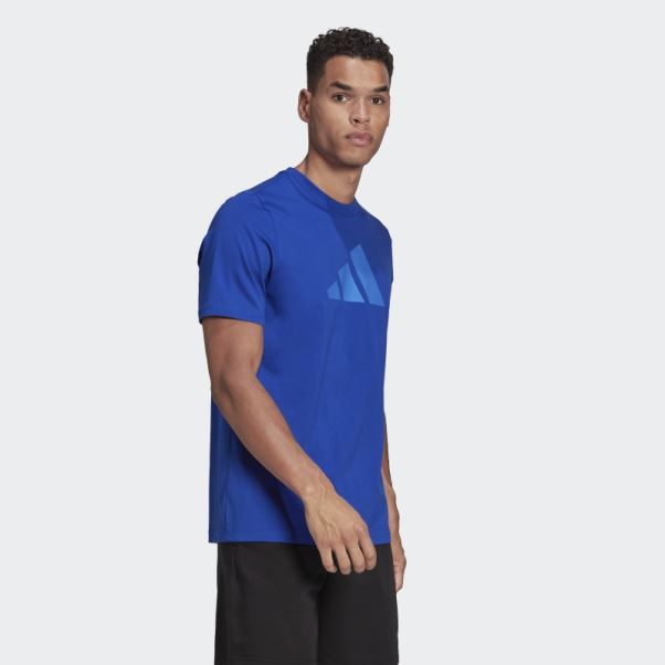 Future Icon Logo Tee Bleu Royal Adidas