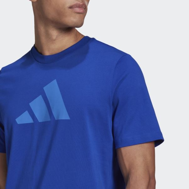 Future Icon Logo Tee Bleu Royal Adidas