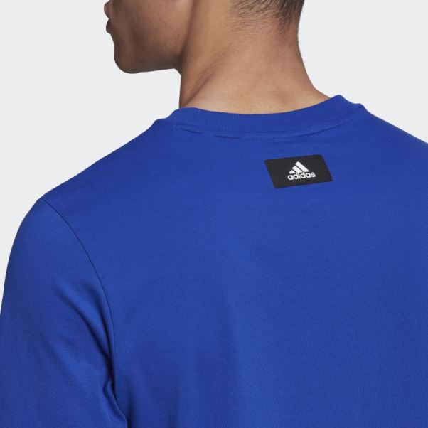 Future Icon Logo Tee Bleu Royal Adidas