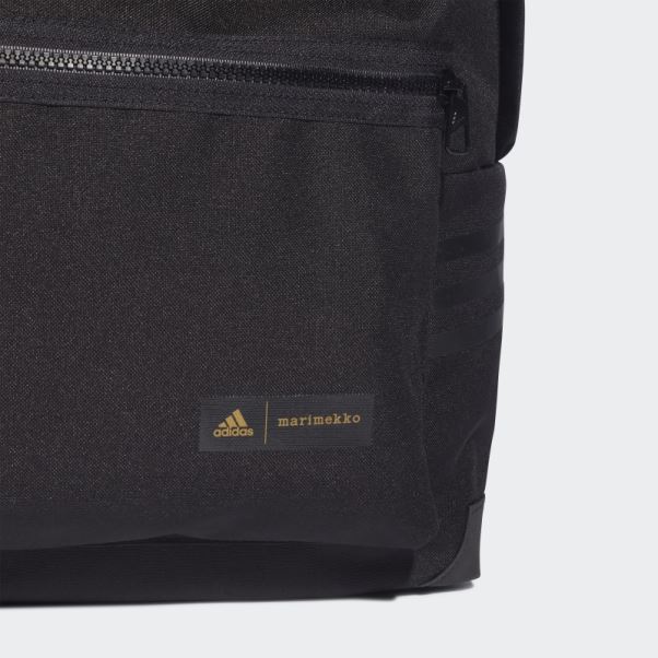 Marimekko Unikko Sac à Dos Classique à Imprimé Fleuri Noir Adidas